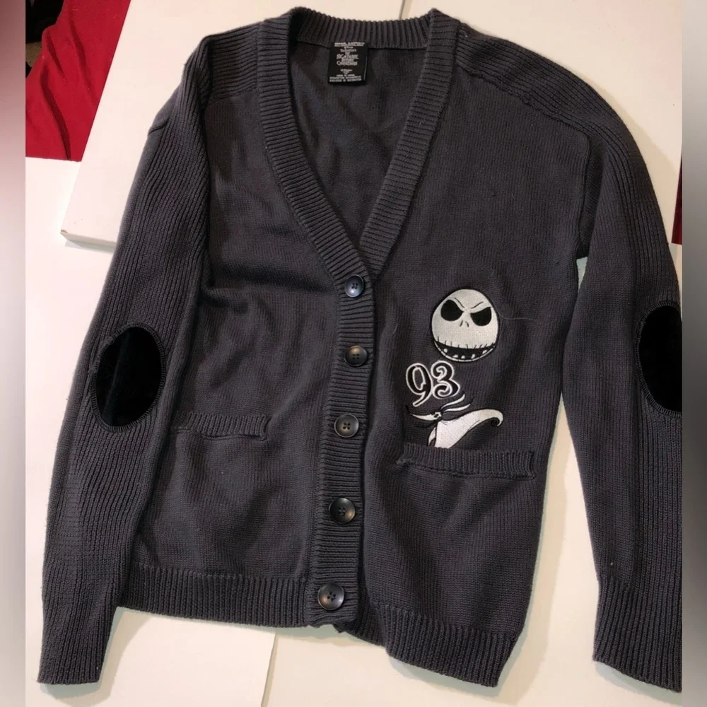 Disney Nightmare Before Christmas 25 Years Boyfriend Cardigan; Women’s XS, NWOT